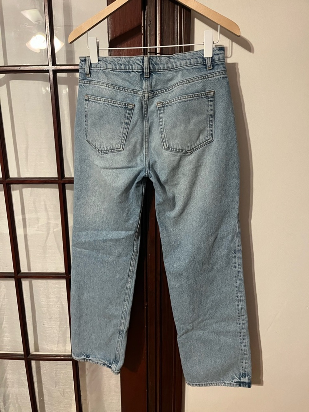 Reformation Light Wash Straight Leg Jeans - Picture 3 of 6